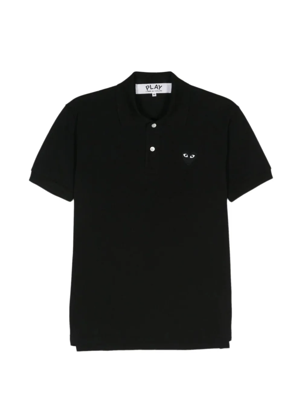 Comme Des Garçons heart-patch polo shirt - Nero