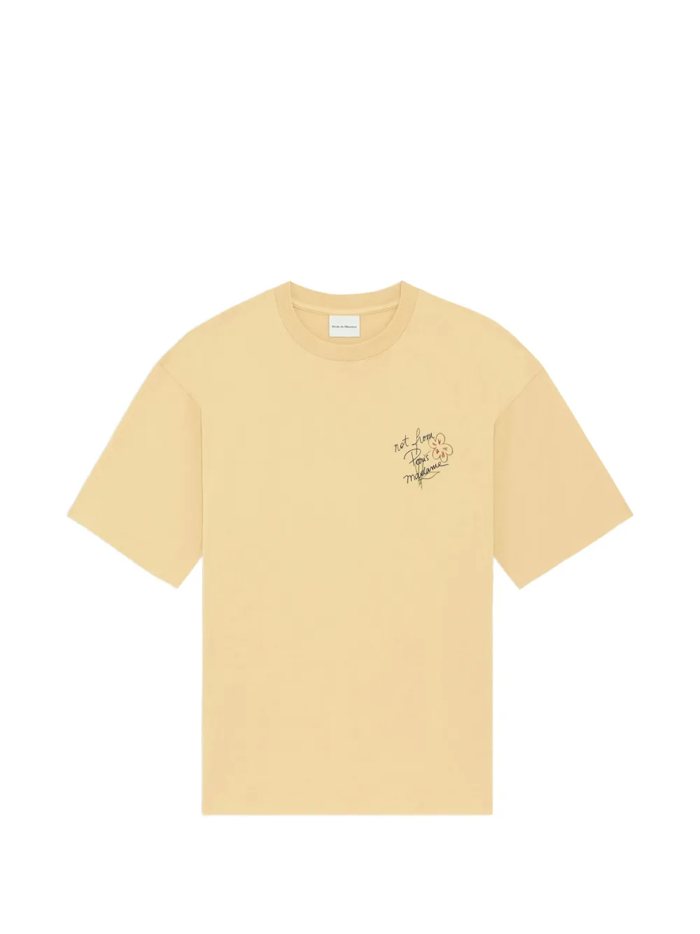 Drôle De Monsieur Klassisches T-Shirt - Gelb