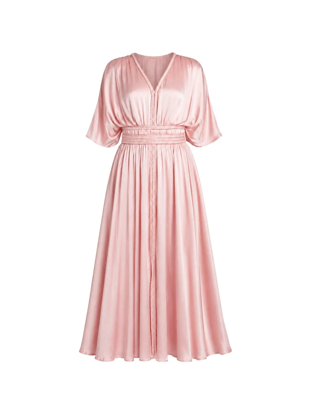 GUESS USA Lucie braided-trim maxi dress - Rosa