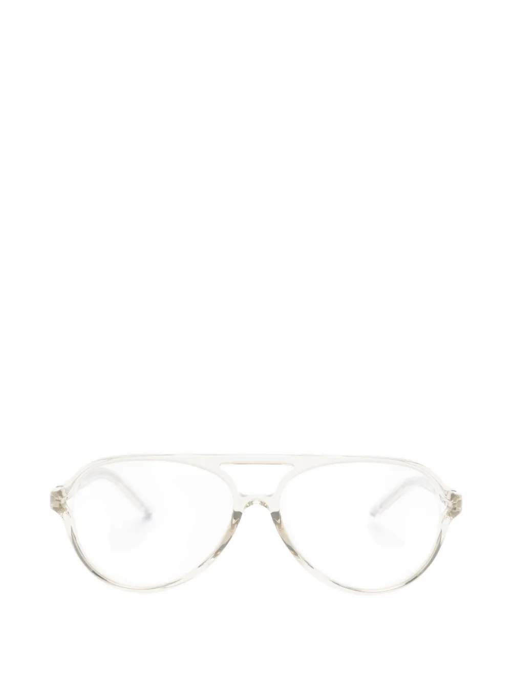 Jacquemus pilot-frame glasses Wit