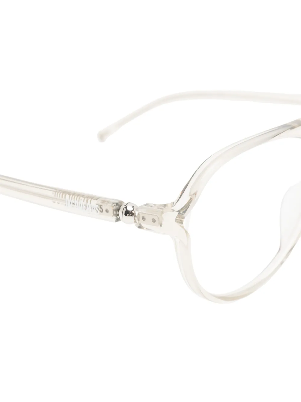 Jacquemus pilot-frame glasses Wit