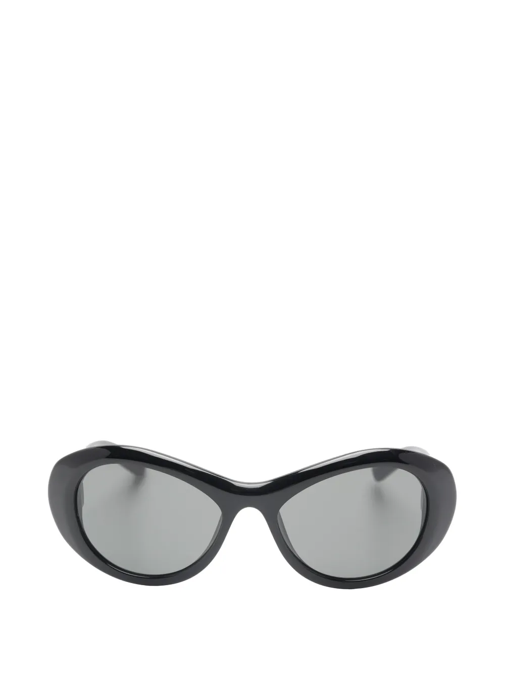 Jacquemus oval-frame sunglasses Zwart