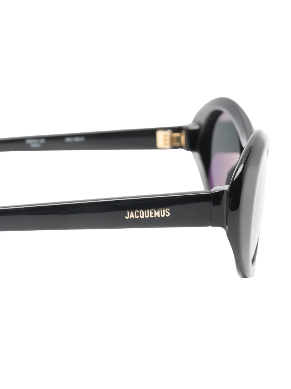 Jacquemus oval-frame sunglasses Zwart