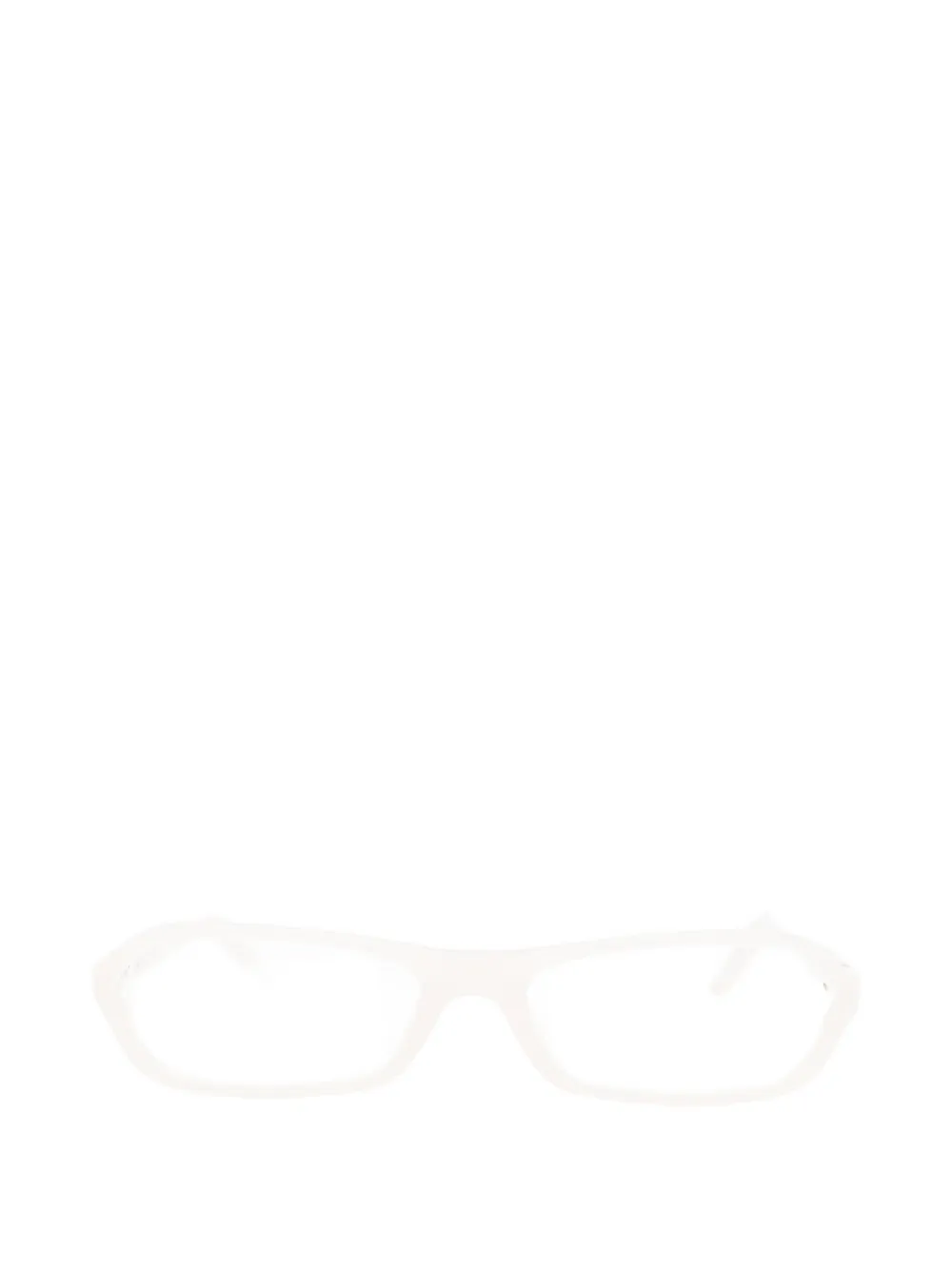 Jacquemus geometric-frame glasses Wit