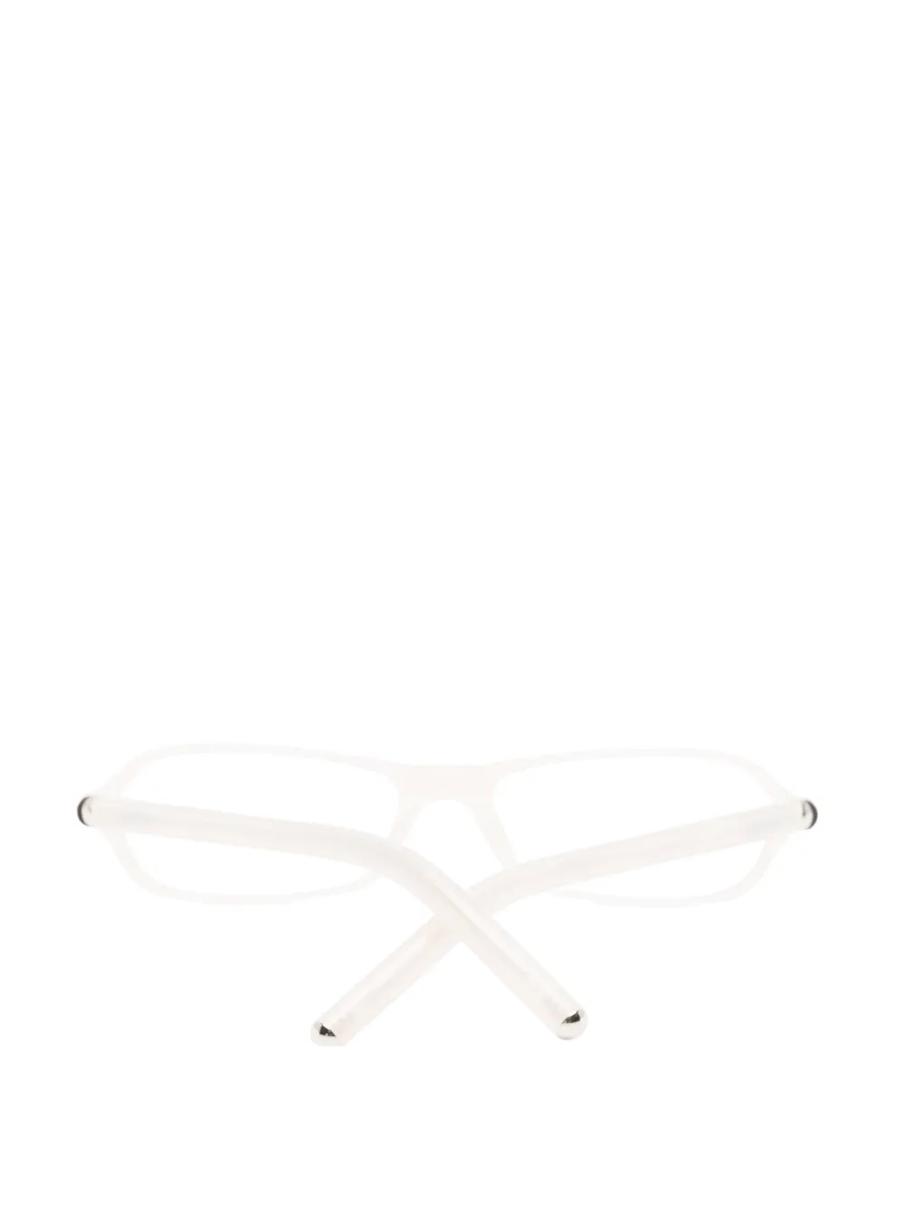 Jacquemus geometric-frame glasses Wit