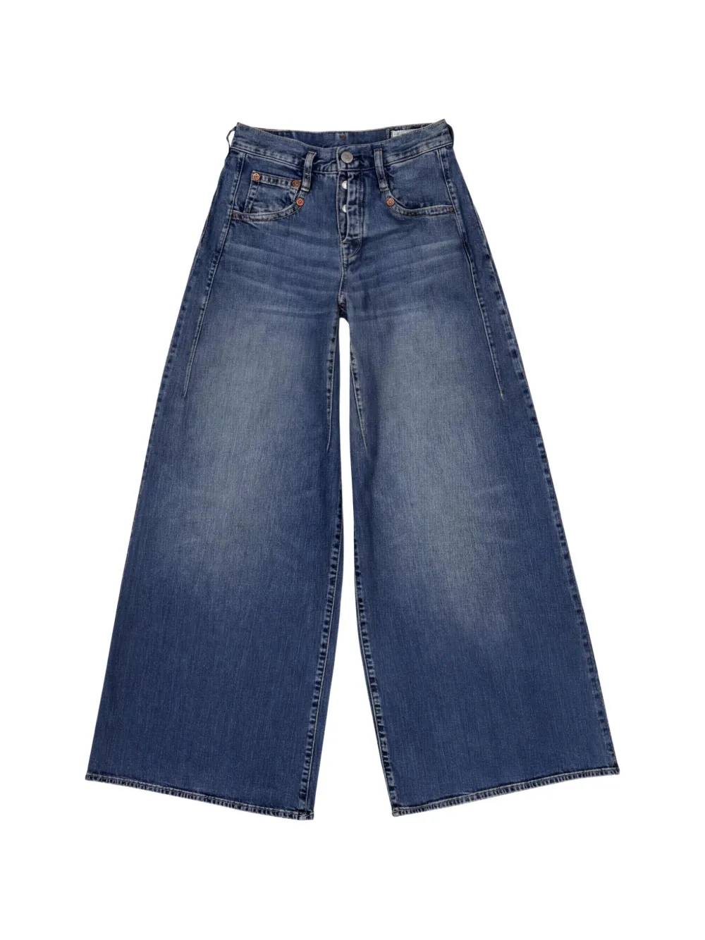 Herrlicher Jeans Shyra a gamba ampia - Blu