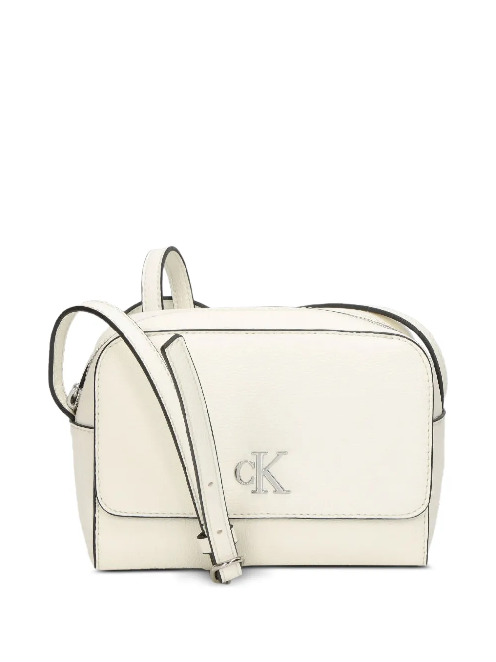 Calvin Klein Crossbodytas met logoplakkaat Beige