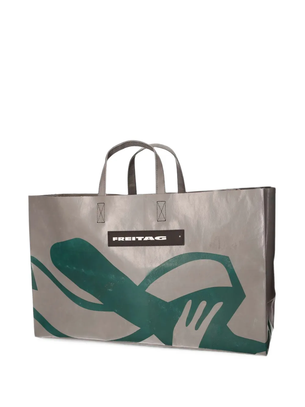 FREITAG Borsa tote F260 Miami Wide con stampa grafica - Grigio