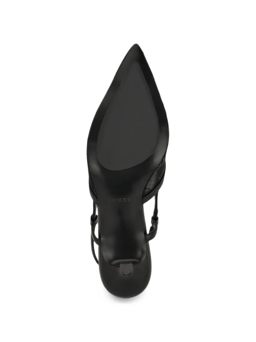 GUESS USA logo-print pointed-toe heeled pumps Zwart