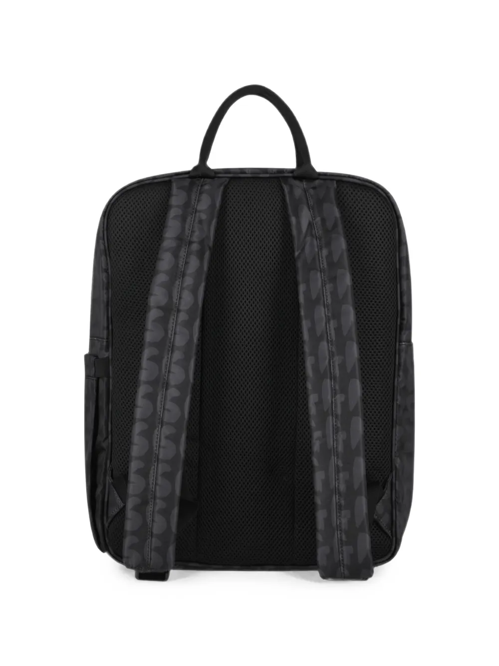 MSGM Kids logo-print zip-fastening backpack Zwart