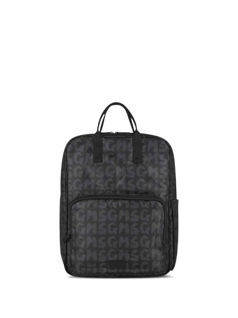 MSGM Kids Zaino con stampa - Nero