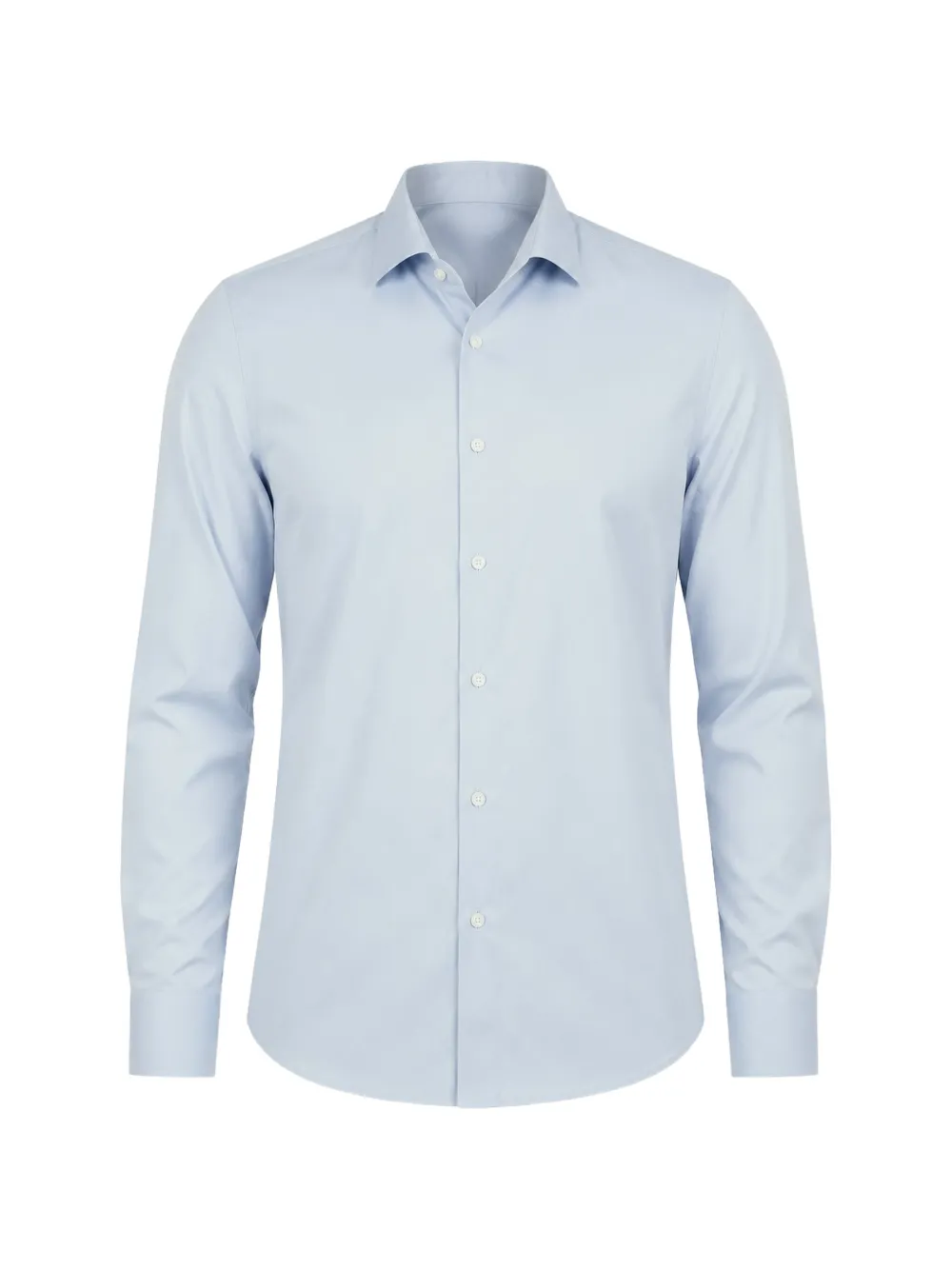 BOSS long-sleeve button-down shirt - Blau