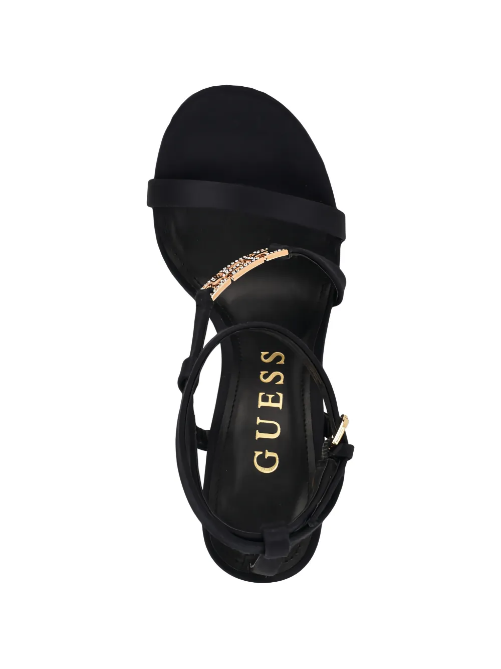 GUESS USA Lucier logo-plaque sandals Zwart