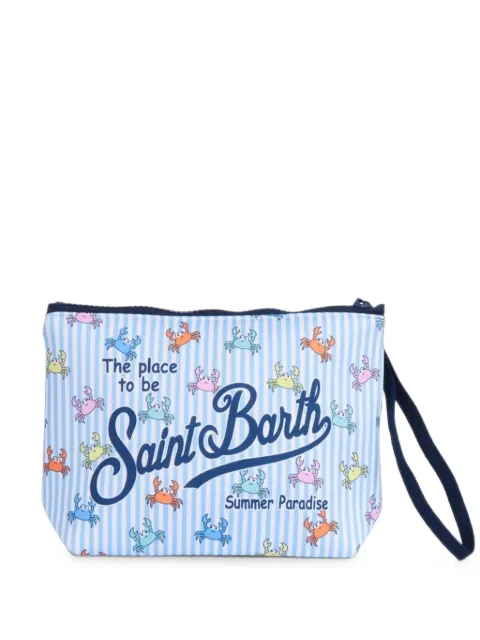 MC2 Saint Barth Aline striped clutch bag