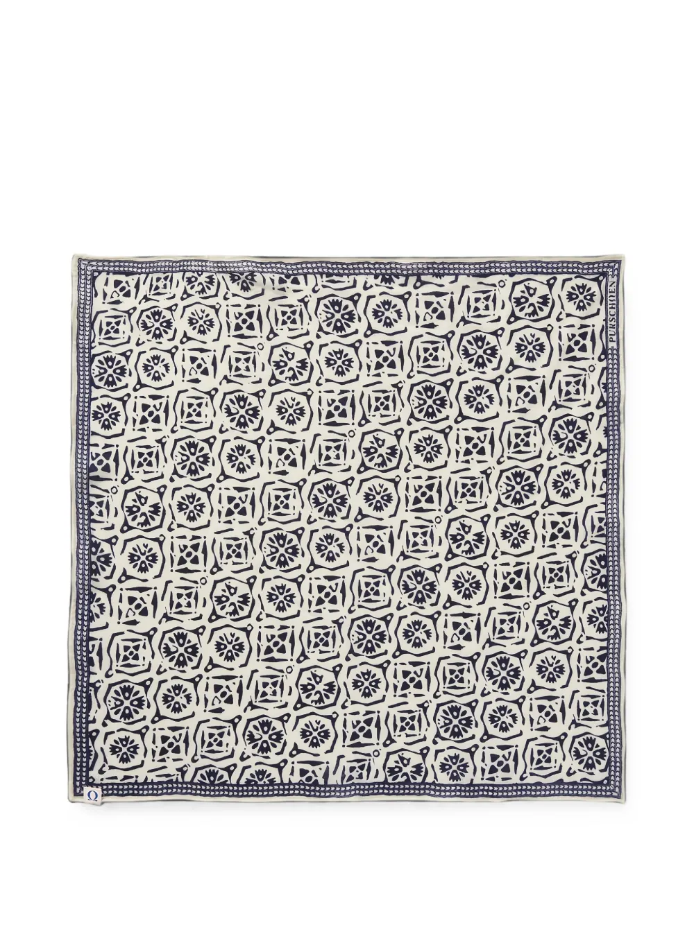 Himalaya Clothing kaleidoscope-print square scarf - Blau