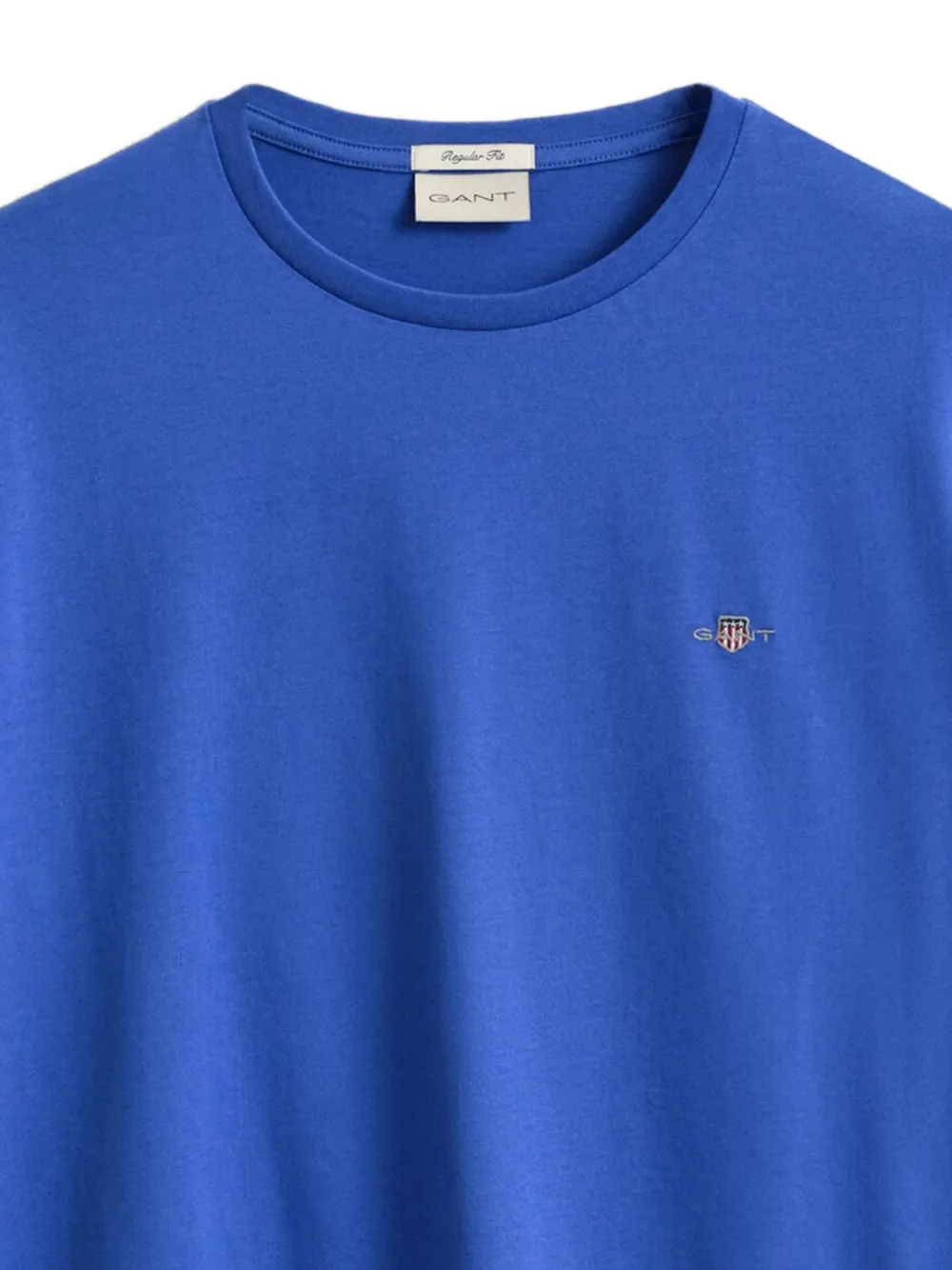 Gant Shield T-shirt met geborduurd logo Blauw