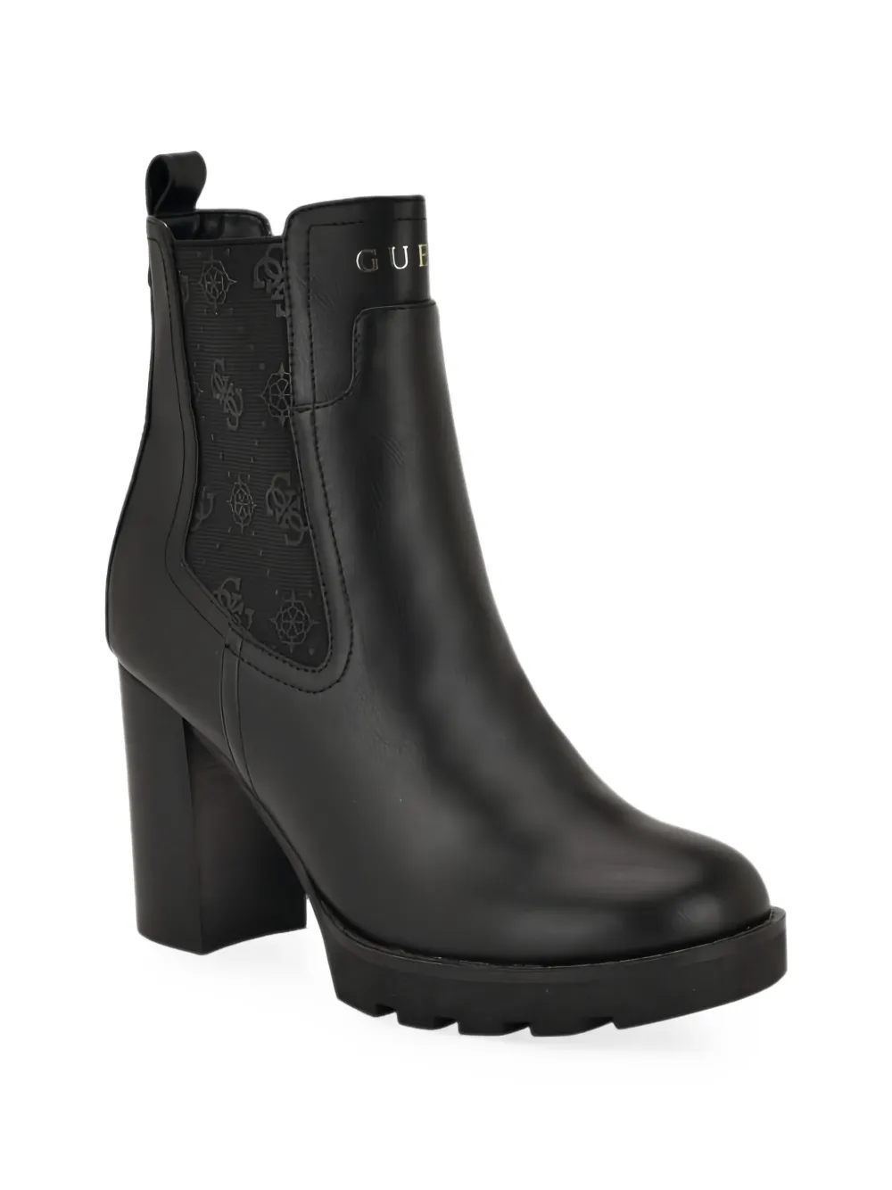 GUESS USA Nealle block-heel ankle boots Zwart