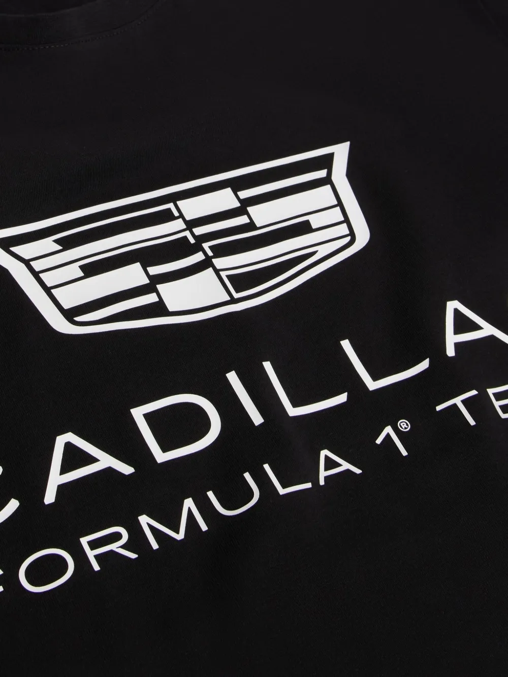 Tommy Hilfiger x Cadillac Formula 1 Team Shield T-shirt met logo Zwart