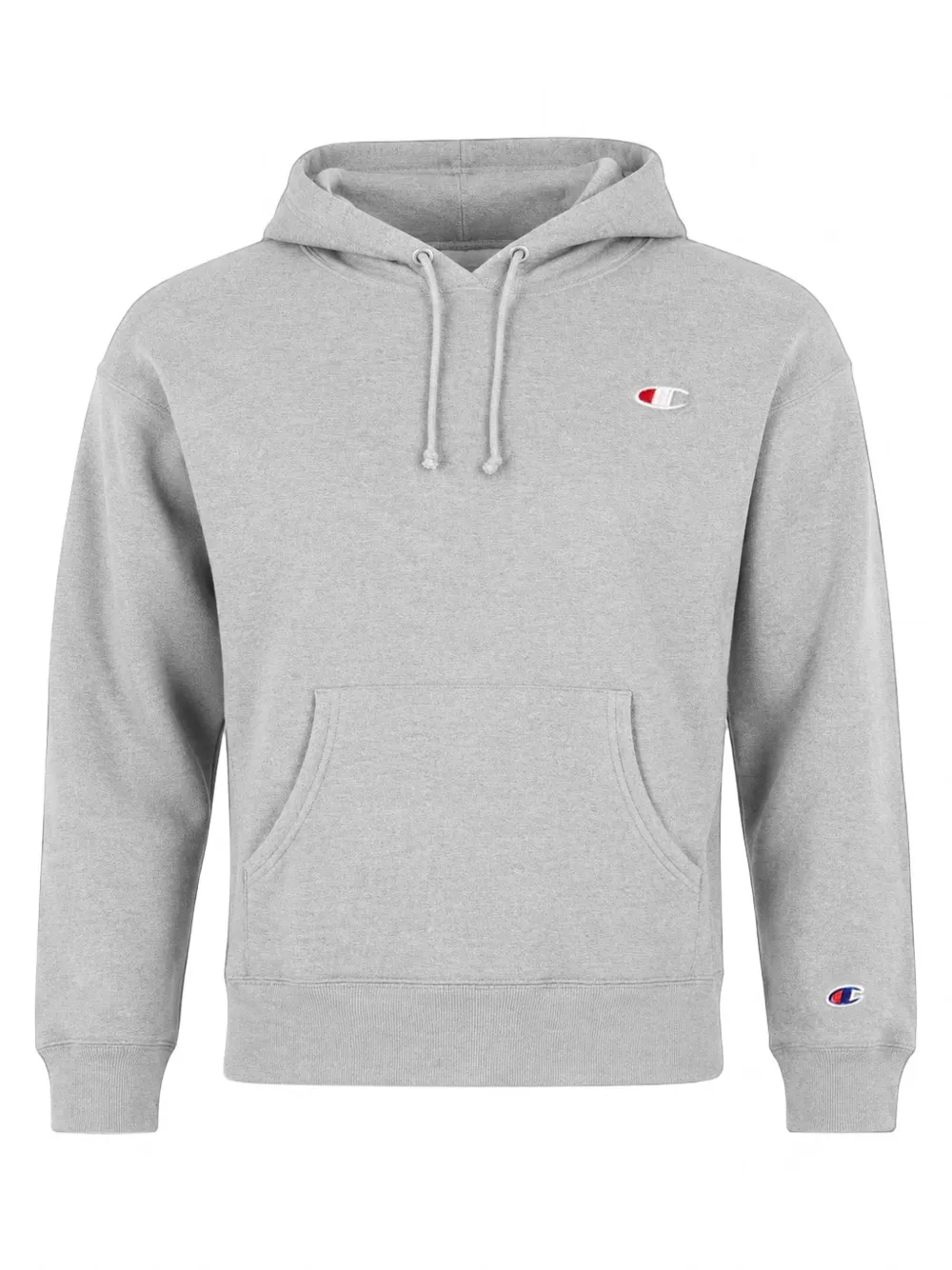 Champion Reverse Weave hoodie met logopatch Grijs