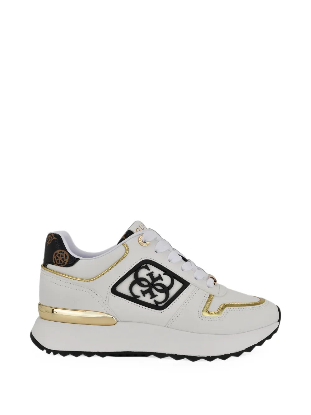 GUESS USA Koyaa 4G logo-patch sneakers - Bianco