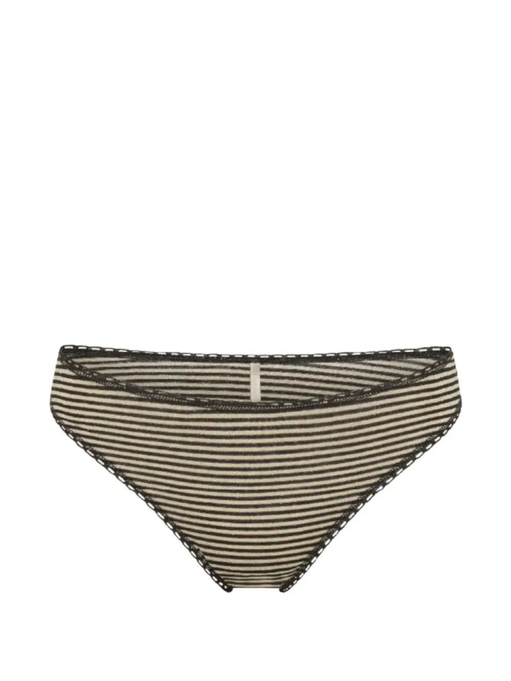 MOMONÌ Arca striped-jersey knickers - Toni neutri