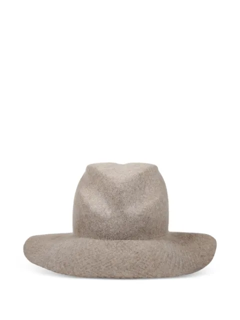 catarzi logo-plaque felt hat