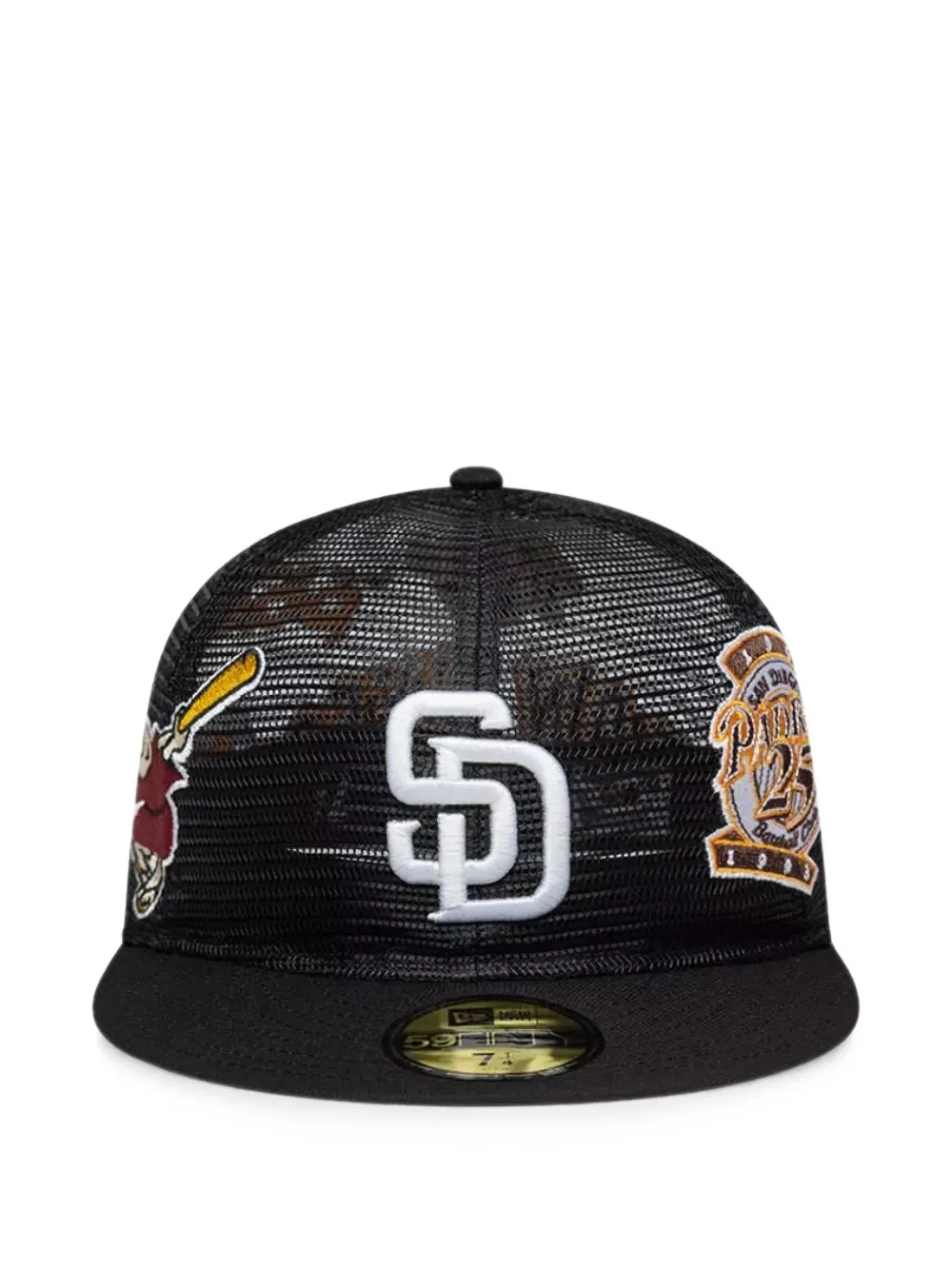 NEW ERA CAP 59Fifty logo-patch mesh cap - Nero