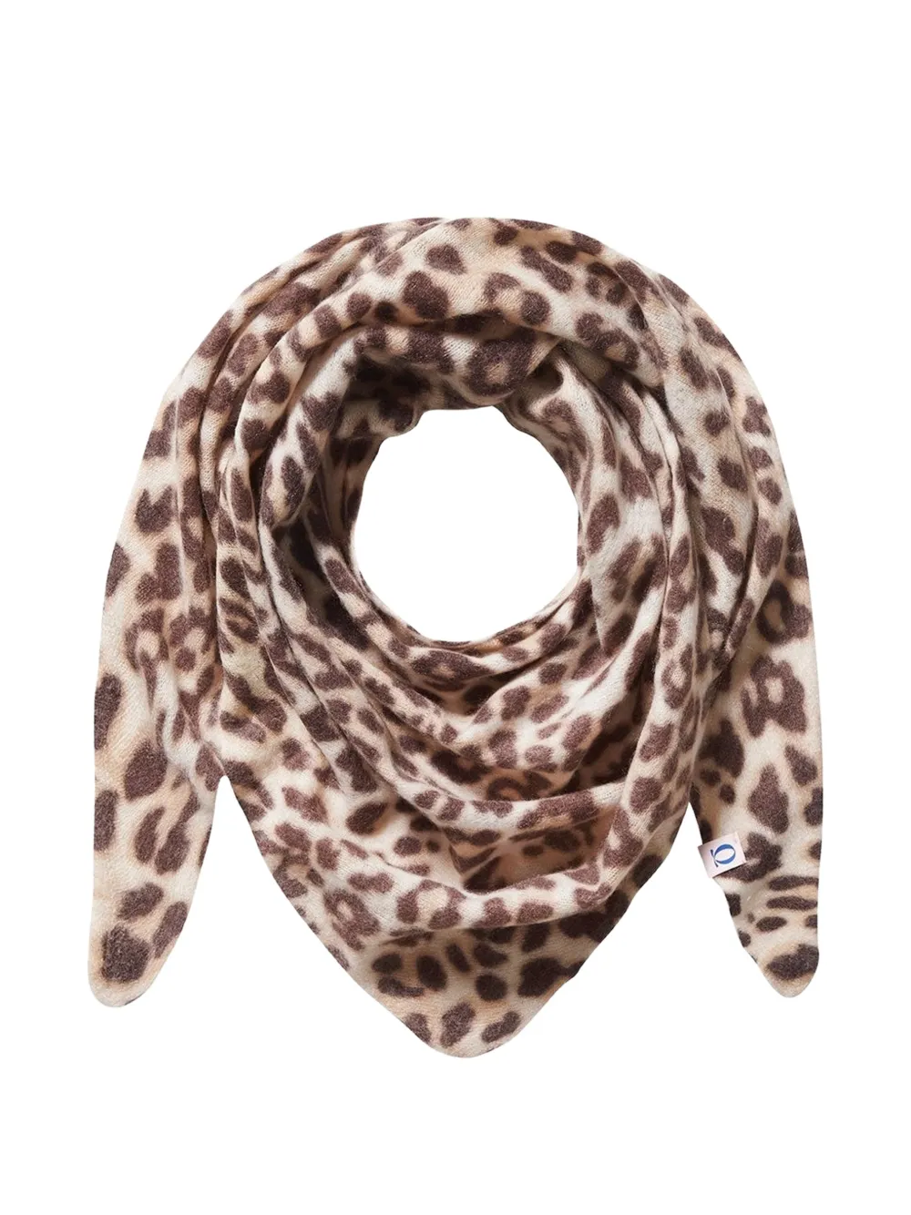 Himalaya Clothing leopard-print triangular scarf - Toni neutri