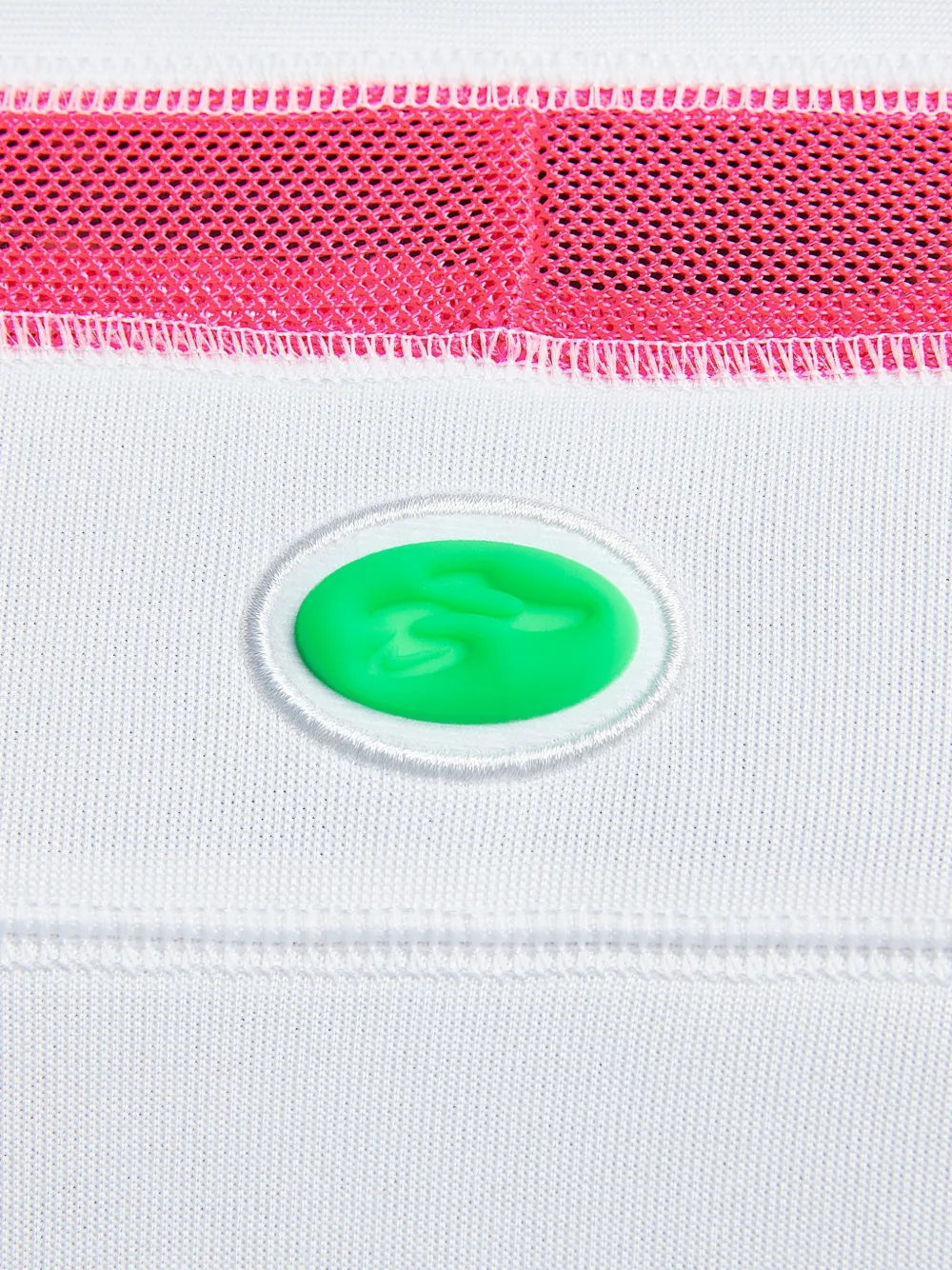 Nike T-shirt met mesh vlak Wit