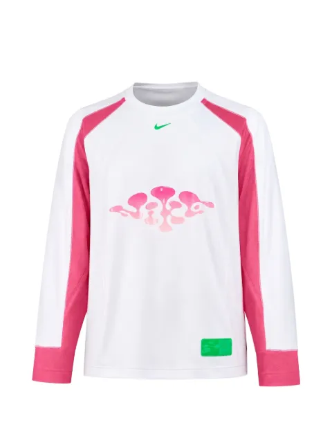 Nike mesh-panelled T-shirt