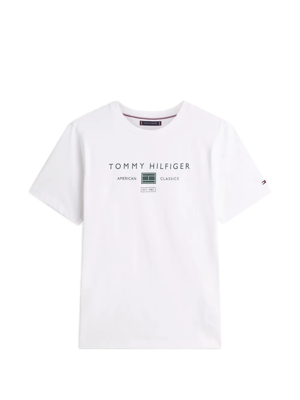 Tommy Hilfiger logo-print short-sleeve T-shirt - Bianco