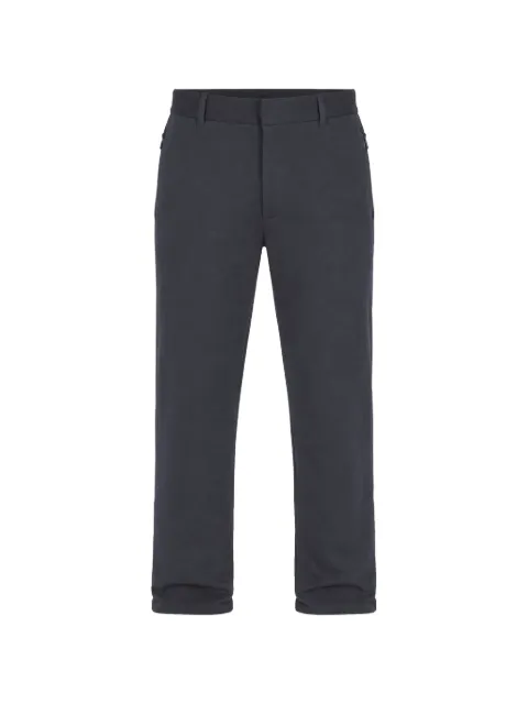 Armani Exchange jersey-texture straight-leg trousers