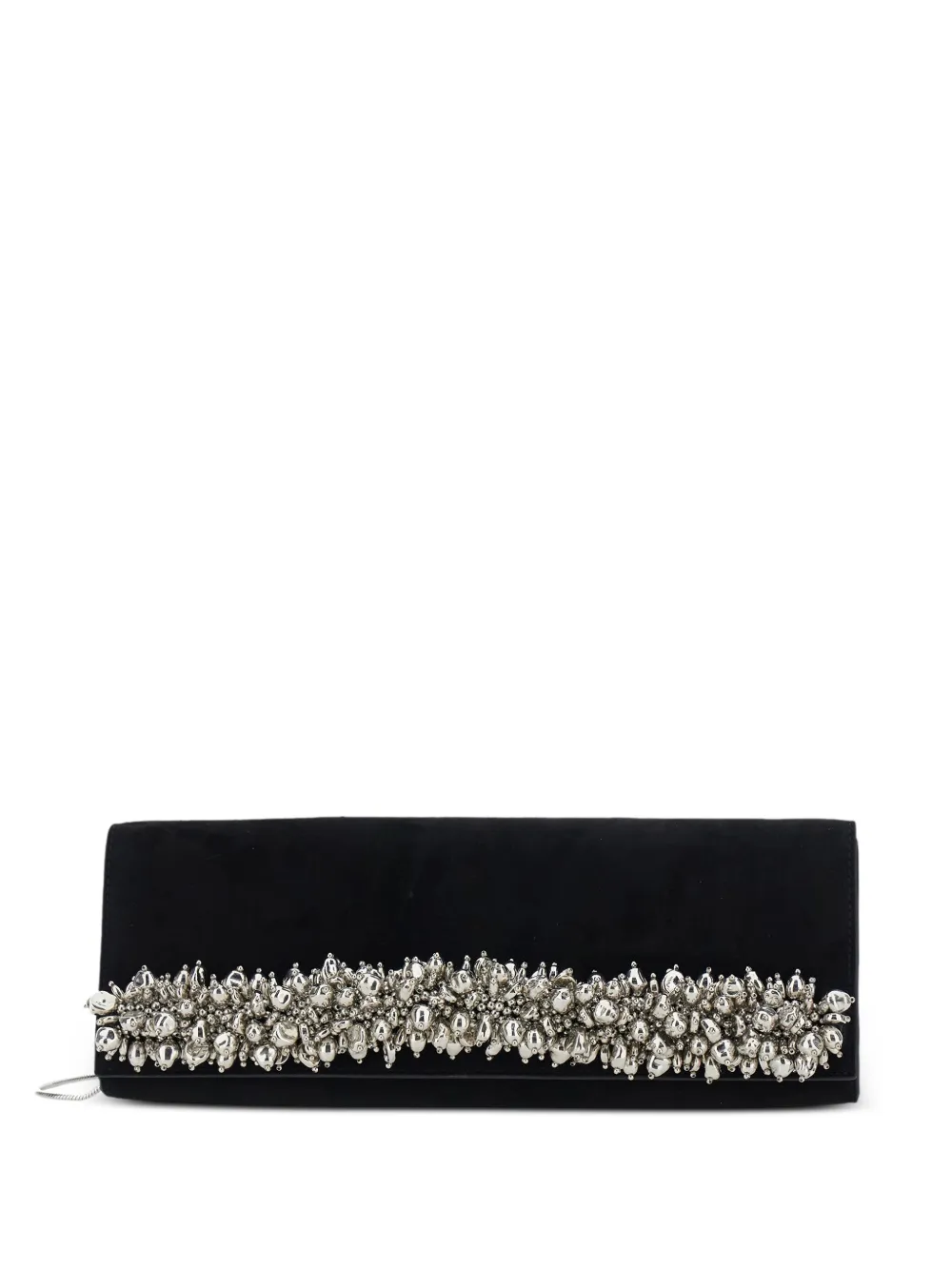 SIMKHAI embellished suede clutch bag - Nero