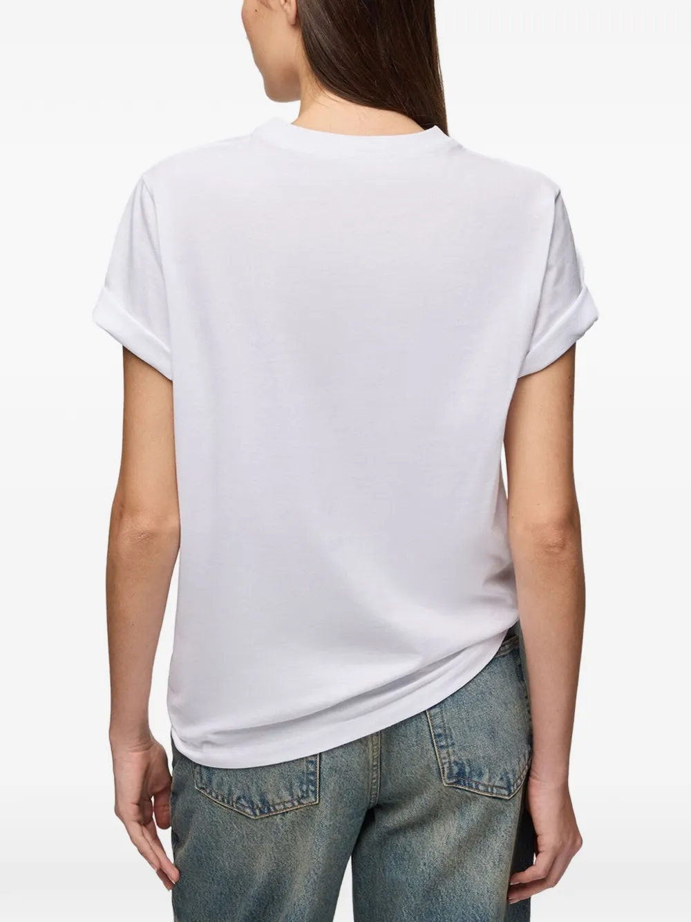 GANNI T-shirt met Mushroom Teddy Wit