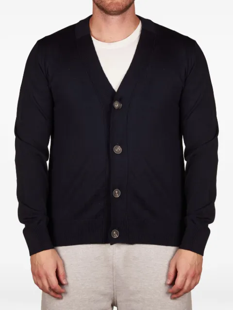 ALPHA STUDIO fine-knit button-up cardigan