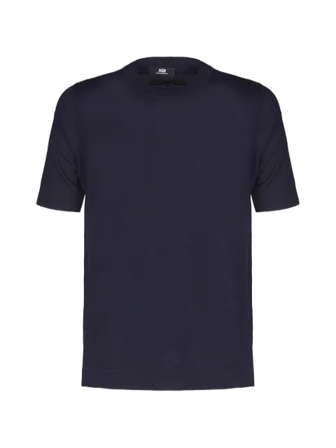 ALPHA STUDIO short-sleeved crew-neck sweater