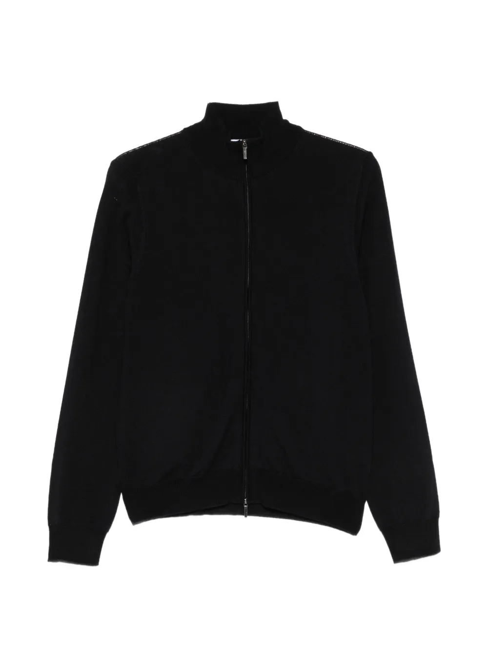 Heritage zip-up high-neck cardigan - Blue