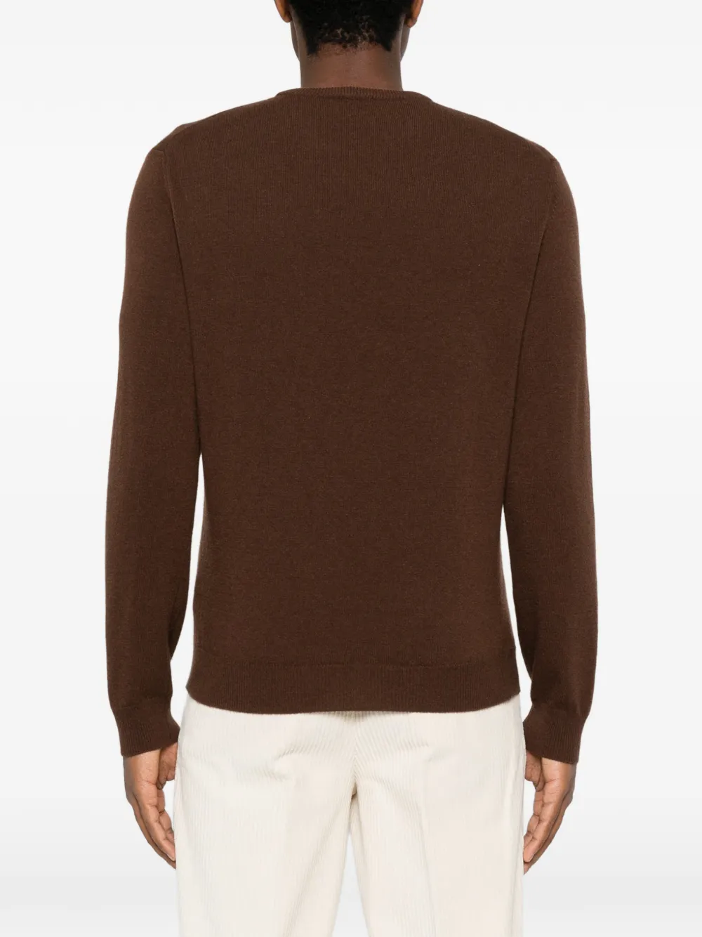 Heritage crew-neck long-sleeve sweater Bruin