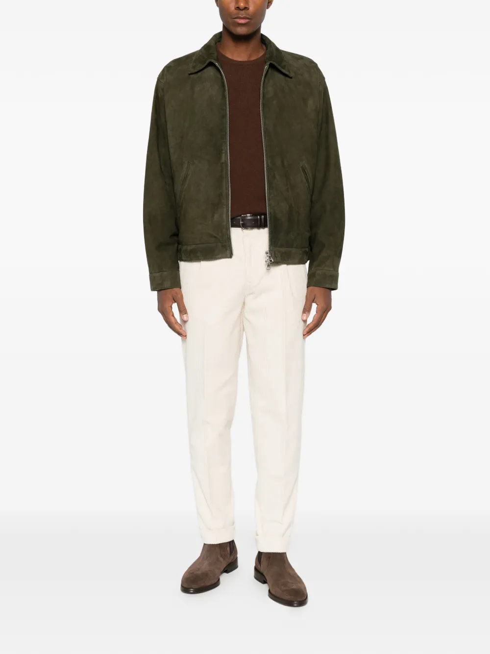Heritage crew-neck long-sleeve sweater Bruin