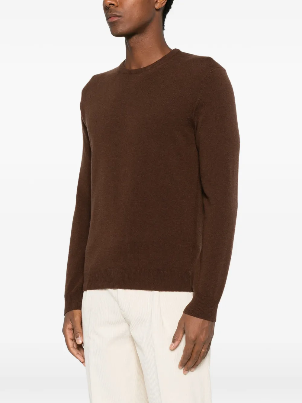 Heritage crew-neck long-sleeve sweater Bruin