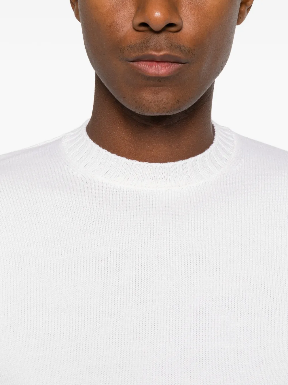 Heritage crew-neck sweater Wit