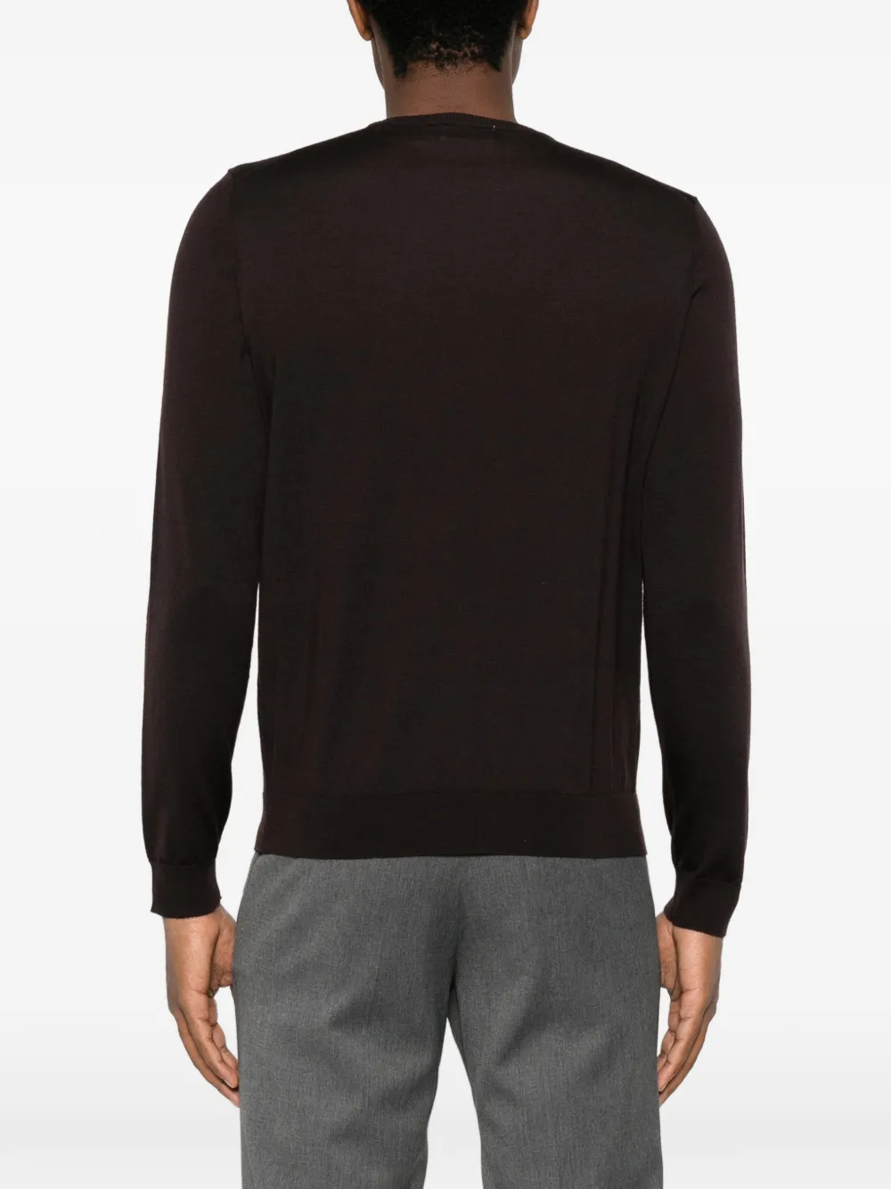 Heritage crew-neck long-sleeve sweater Bruin