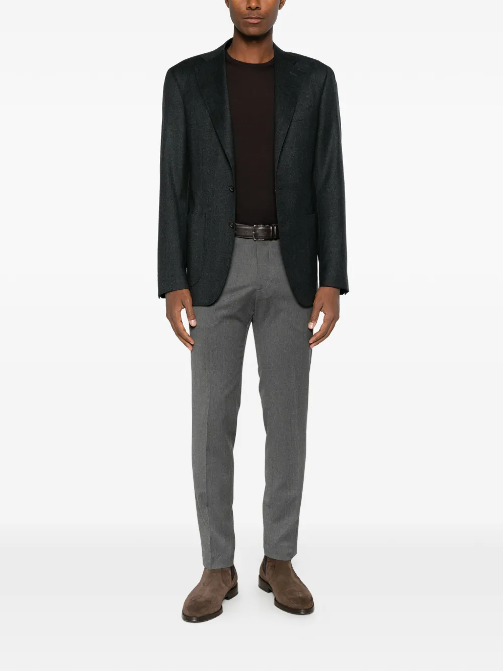 Heritage crew-neck long-sleeve sweater Bruin
