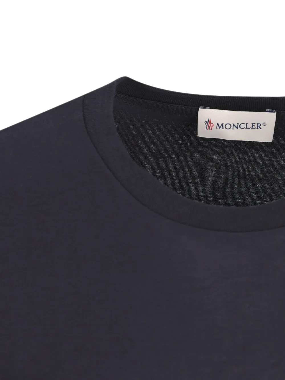 Moncler Enfant T-shirt met logopatch Blauw
