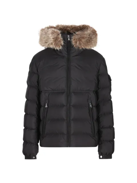 Moncler Enfant New Byronf faux-fur trim padded coat