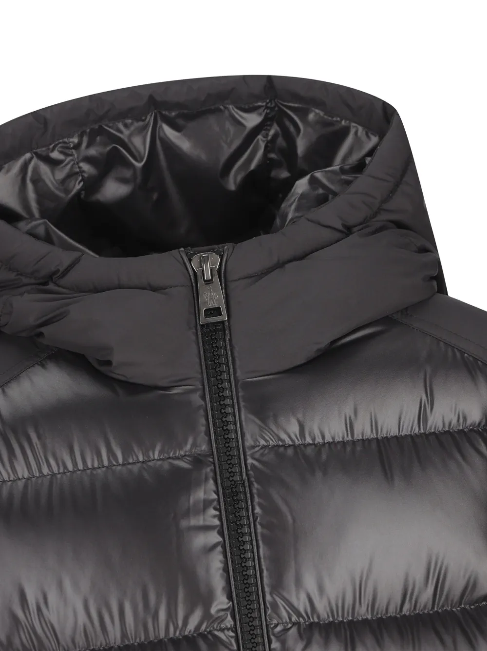 Moncler Enfant Hyoseris gewatteerde jas met capuchon Zwart