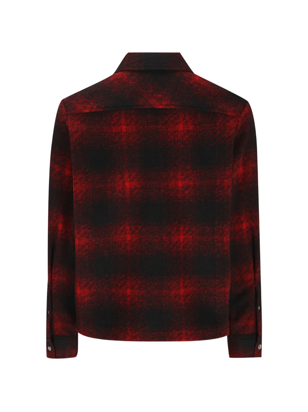 Moncler Geruit shirtjack met logo-patch Zwart