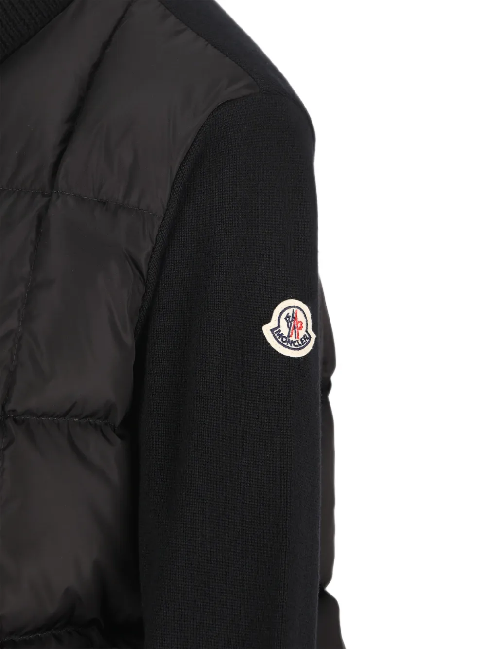 Moncler padded cardigan Zwart