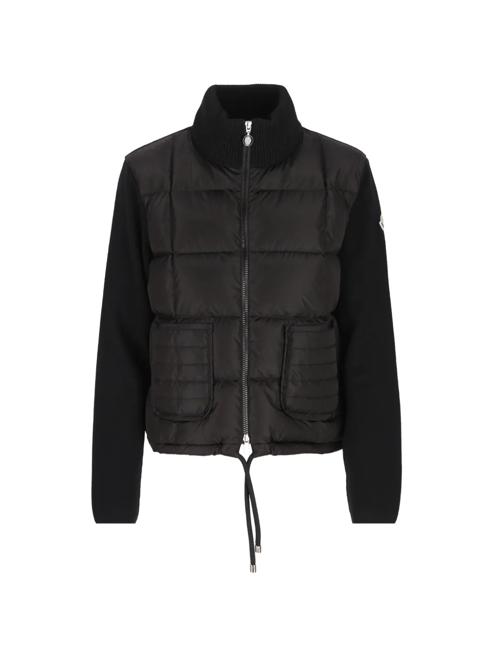 Moncler padded cardigan Zwart