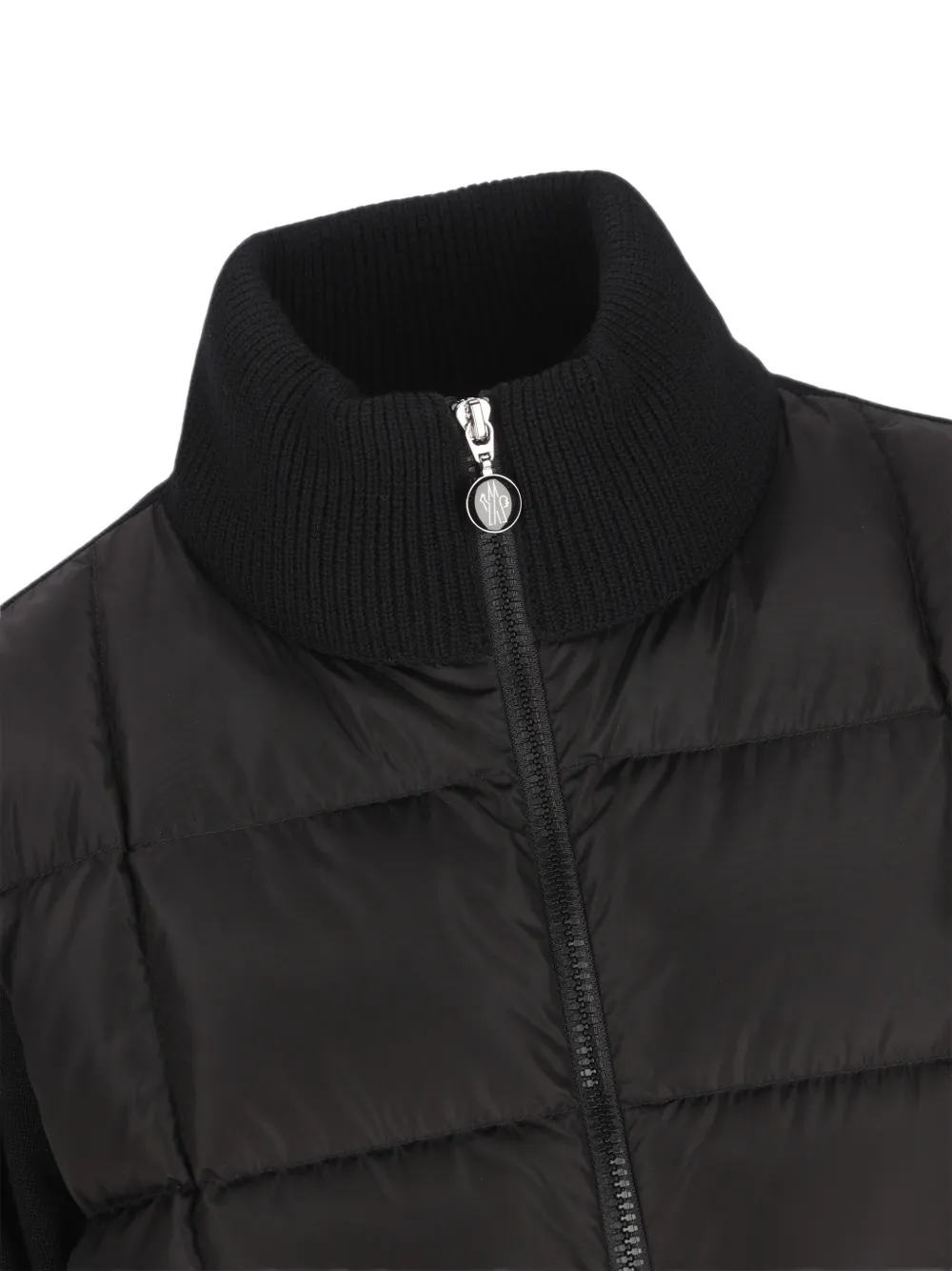 Moncler padded cardigan Zwart